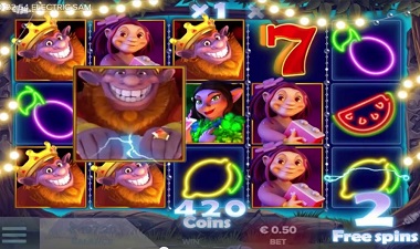 SuperLenny Casino Electric Sam Screenshot