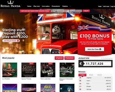 Royal Panda Casino UK