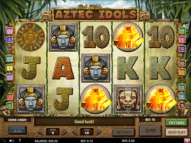 Aztec Idols Slot Screenshot