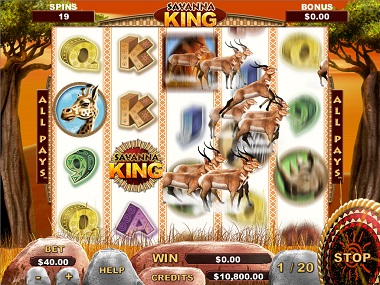 Savanna King Free Spins