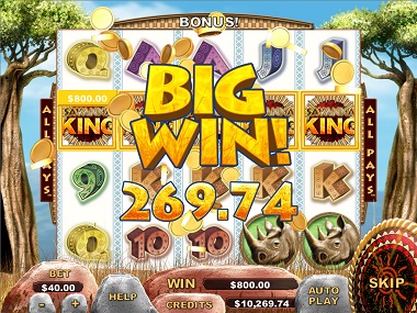 Savanna King Slot Big Win