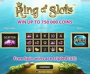 King of Slots Opening