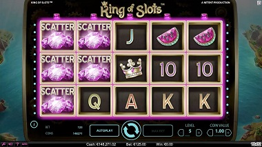 King of Slots Scatter symbols