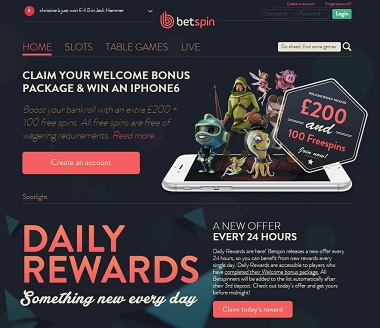 Daily Rewards Betspin