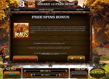 Little Red Free Spins Bonus