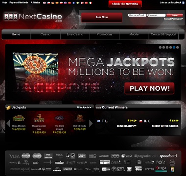 NextCasino Jackpots