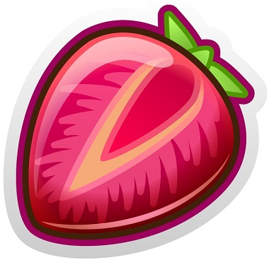 Stickers Strawberry Symbol