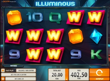Illuminous Slot Base Game
