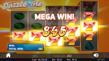 Dazzle Me Slot Big Win