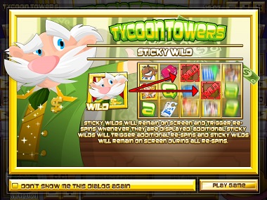 Tycoon Towers Slot Splash Screen