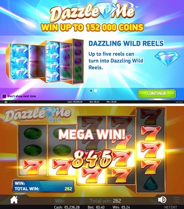 Dazzle Me Slot NetEnt