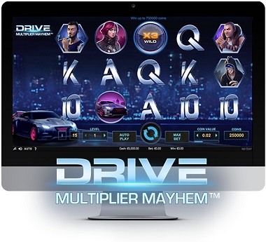 Rizk Casino Drive Multiplier Mayhem Slot NetEnt