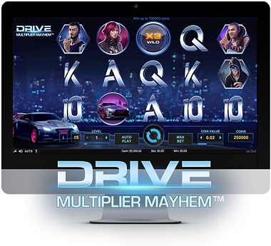 Drive Multiplier Mayhem Slot NetEnt