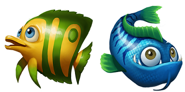 Golden Fish Tank Yggdrasil Symbols