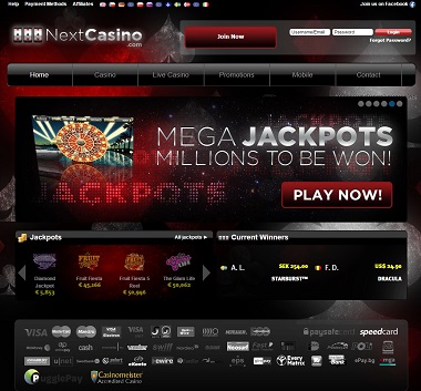 NextCasino Lobby