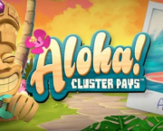 Aloha! Cluster Pays Slot Logo