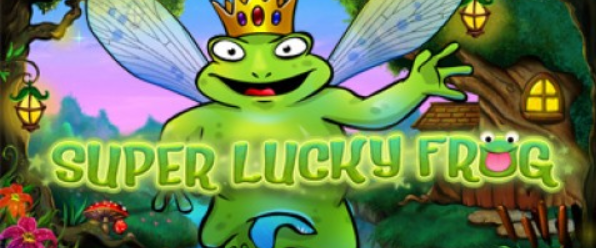 Super Lucky Frog Slot Logo