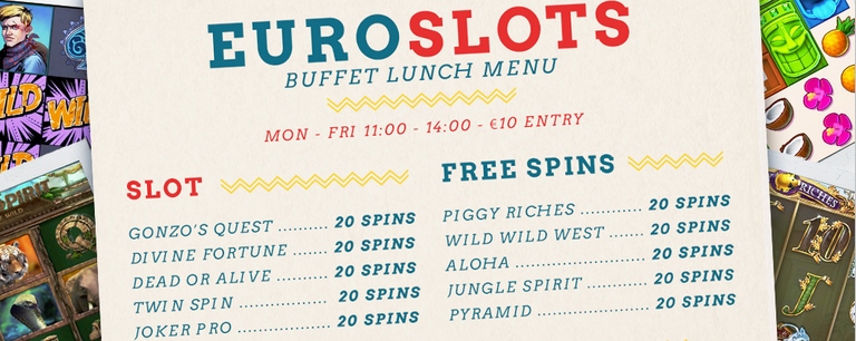 Euroslots Casino Buffet Lunch Menu